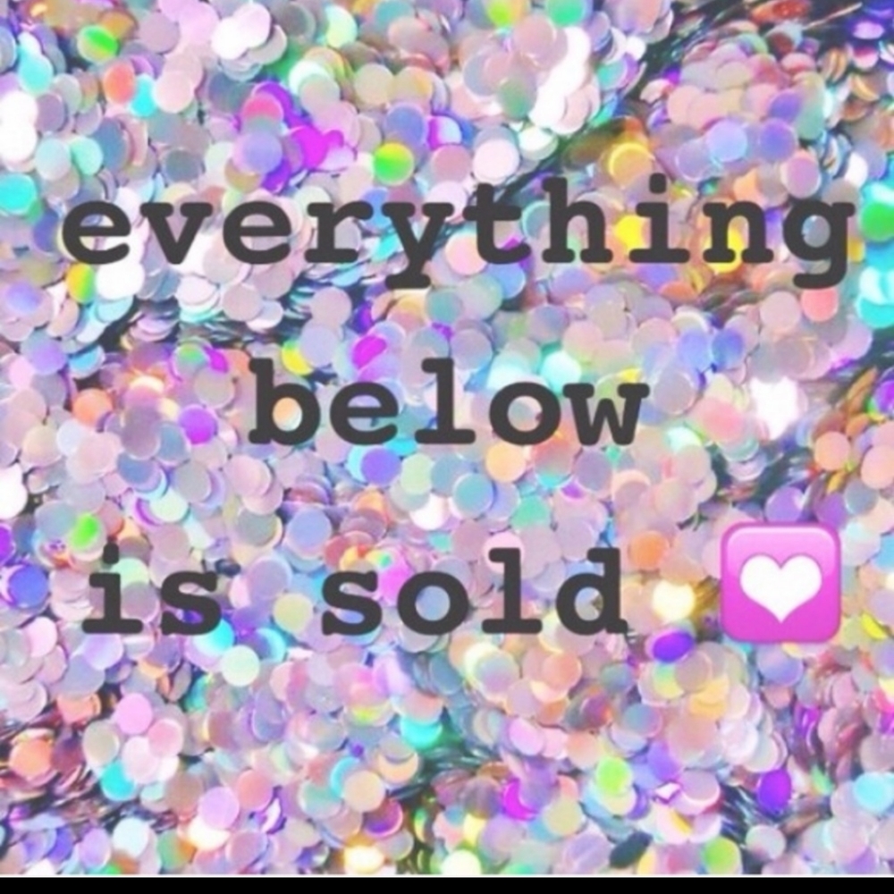 All items listed below are sold❤